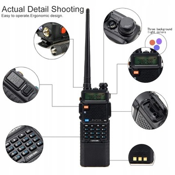 Рация Baofeng UV-5R 10 Вт 8800 мАч черная