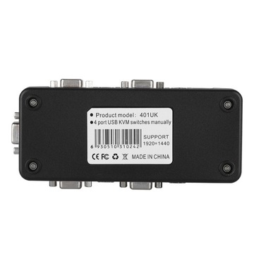 4-portowy USB 2.0 KVM VGA/SVGA monitor Hub