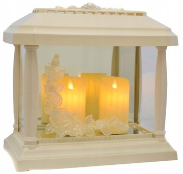 LAMPION ZNICZ PANTEON PODWÓJNY+2WKŁADY SREBRNA NIĆ