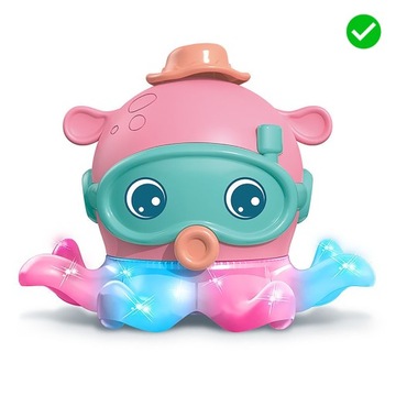 ИГРУШКА ОСЬМИНОГ ДЛЯ ДЕТЕЙ ИНТЕРАКТИВНАЯ ЭЛЕКТРОННАЯ СИНЯЯ