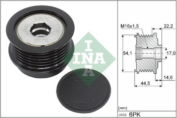 ALTERNÁTOR - SPOJKA JEDNOSMĚR SCHAEFFLER INA 535 0352 10