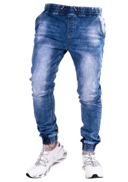 Spodnie joggery jeansowe męskie AURELE r.32