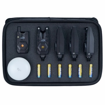 НАБОР РЫБАЛОЧНЫХ СИГНАЛОВ С БЛОКОМ УПРАВЛЕНИЯ 4+1 + ЛАМПОЙ И ЧЕХОЛОМ ХОККАИДО