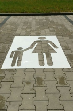 Прочная картина ШАБЛОН Мать и дитя ПАРКОВКА