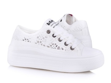 Buty, trampki damskie Lee Cooper White