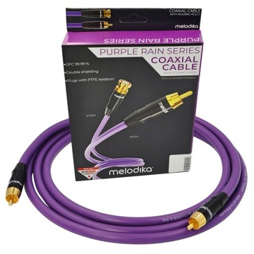 MELODIKA MDCX05 PURPLE RAIN KABEL RCA - RCA COAXIAL CINCH CZINCZ OFC 0,5m