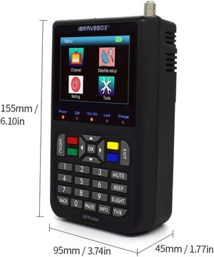 Измеритель сигнала спутникового искателя, цифровой спутниковый искатель Weytoll V9