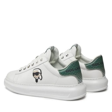 Karl Lagerfeld Buty Męskie Kapri NFT Kounter White Green 44