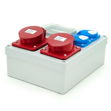 СТРОИТЕЛЬНЫЕ РАСПРЕДЕЛИТЕЛЬНЫЕ УСТРОЙСТВА 2x32A/4+ 2xGS защищенные