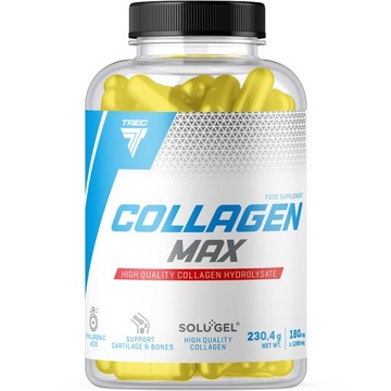 KOLAGEN MAX TREC WIT C KWAS HIALURONOWY AŻ 180KAPS