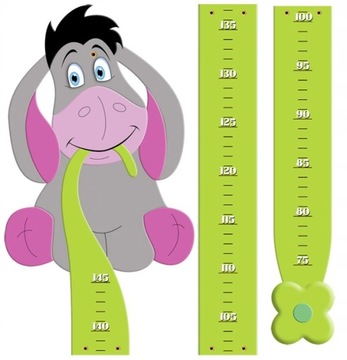 OSIOŁEK miarka wzrostu dla dzieci wisząca płyta HDF