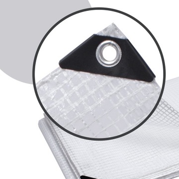 ПРОЗРАЧНЫЙ, ПРОЧНЫЙ, АРМИРОВАННЫЙ БРЕЗЕНТ 6х8м +УФ