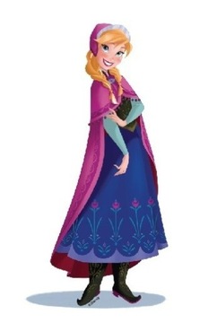DEKORACJA ŚCIENNA FROZEN ANNA KRAINA LODU NAKLEJKI