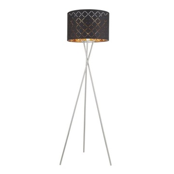 Lampa podłogowa CLARKE trójnóg z ozdobnym abażurem