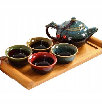 ZESTAW DO PARZENIA HERBATY PRZENOŚNY CERAMICZNE