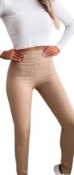 LEGGINSY PRĄŻKOWANE SPODNIE PRĄŻEK GETRY 4XL/5XL