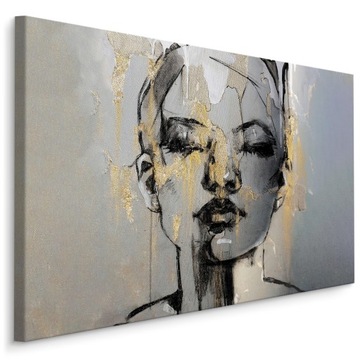 Obraz do Salonu PORTRET Kobiety Abstrakcja 40x30