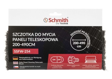 Телескопическая щетка для чистки панелей, 200–490 см.