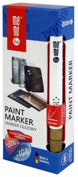 Marker olejowy MemoBe MM300 okrągła 1-1.5mm złoty x10