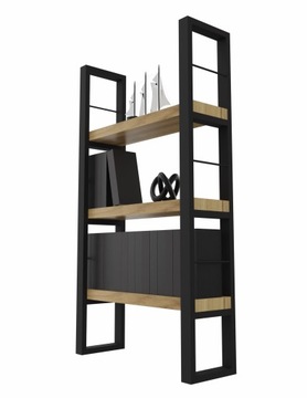 Regał Na Książki Pogrubione Półki Loft 110 cm