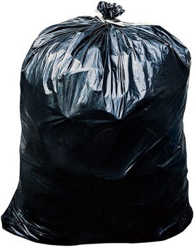 160L WOREK WORKI NA ŚMIECI MOCNE KOSZ 10 SZT LDPE
