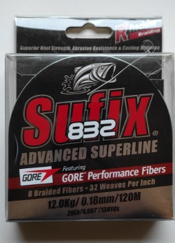plecionka Sufix 832 Braid 018mm Lov vis Green 120m