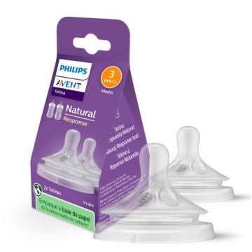 PHILIPS AVENT NATURAL RESPONSE SMOCZEK DO BUTELKI 2szt 1m+