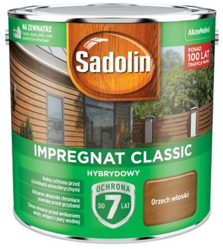 IMPREGNAT SADOLIN CLASSIC- orzech włoski, 2.5l