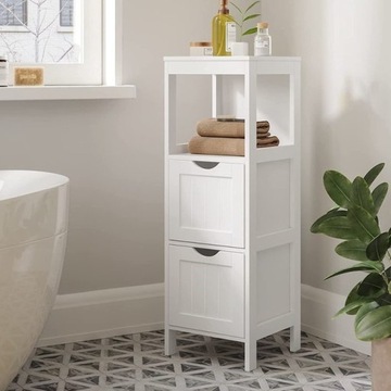 НАСТОЙКА БЕЛАЯ ШКАФ ДЛЯ ВАННОЙ 2x ЯЩИКА