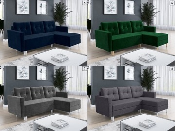 Комплект для отдыха Oslo - угловой диван, кресло + пуфы