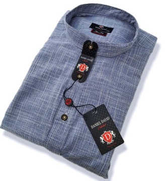 РУБАШКА МУЖСКАЯ, СИНЯЯ, 3 ПУГОВИНЫ, XL