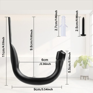 6 ШТ. ГАРАЖНЫЕ НАСТЕННЫЕ КРЮКИ, ДЛЯ НАСТЕННОГО КРЕПЛЕНИЯ, ГАРАЖНЫЙ КРЮК ДЛЯ КАЯКА