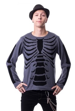 Sweter gotycki żebra Internal Top M