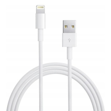 USB-кабель Apple Lightning, 1 м, белый КАБЕЛЬ ЗАРЯДКИ ДЛЯ IPHONE 7 X 11 12 и т. д.