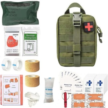 Camping Emergency Survival Set First Aid Kit Outdoor Gear (Army Green)
