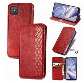 CASE COVER LEATHER MAGNET FOR OPPO Reno4 Z 5G