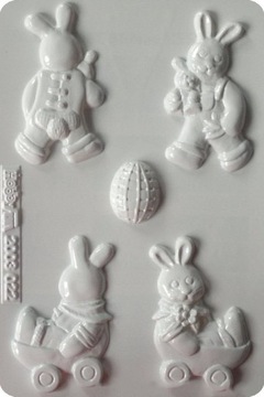 ZAJĄCZKI 3D WILEKANOC FORMA FORMY DO ODLEWÓW GIPS