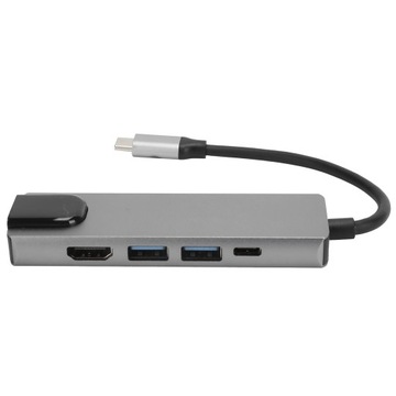Многопортовый адаптер USB-концентратора TypeC для мультимедийного интерфейса высокой четкости 5
