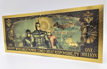 Красивая коллекционная позолоченная банкнота «Бэтмен IV»