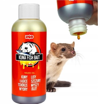 ULTRA MOCNY WABIK PRZYNĘTA NA KUNY LISY BORSUKI KUNA FISH BAIT RED 200G