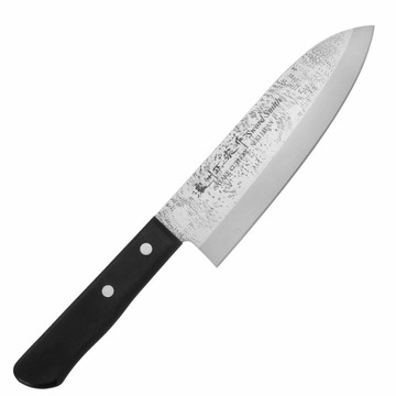 Satake Nashiji Black Pakka Japoński Nóż Kuchenny Santoku Do Warzyw 17cm