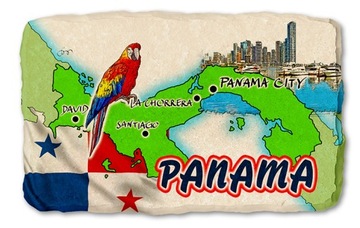 PANAMA MAPKA FLAGA magnes na lodówkę kamień 653