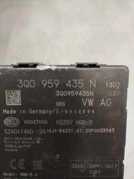 AUDI Q3 F3 83A MODUL KESSY 3Q0959435N