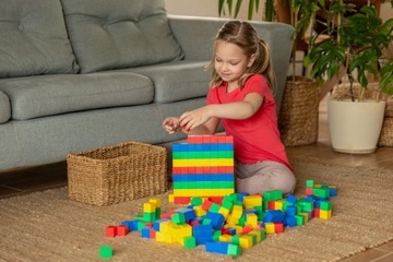 Магнитные блоки 3D КУБИКИ строительные кубики GIGA SET