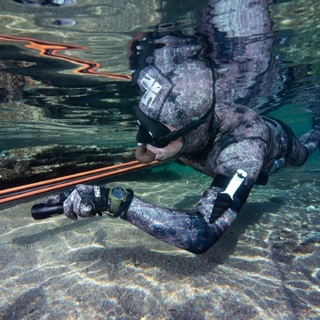 Нож для дайвинга SEAC Samurai Evo из закаленной нержавеющей стали, черный