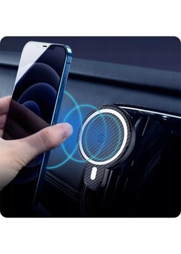 Автомобильный держатель с зарядным устройством Magsafe + Ring 15 Вт