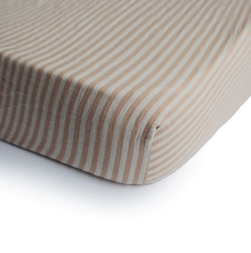 Prześcieradło MUSHIE 120x60cm Natural Stripe