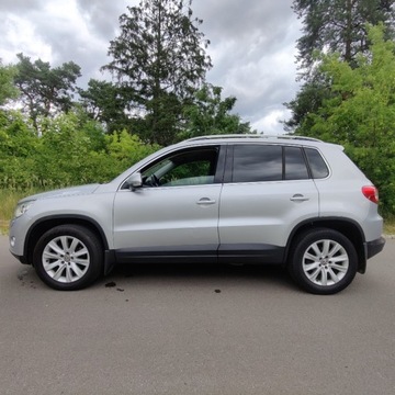 Volkswagen Tiguan I SUV 2.0 TDI CR DPF 140KM 2009 Volkswagen Tiguan 2.0 TDI 4x4 Xenon Android Hak Czujniki Parkowania 2.0, zdjęcie 6