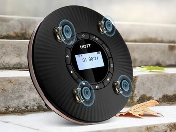 Портативный проигрыватель компакт-дисков, Bluetooth AUX, ДИНАМИКИ, FM-ПЕРЕДАТЧИК, HiFi