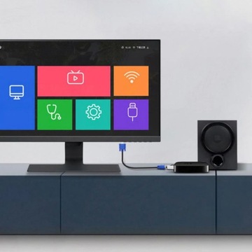 АДАПТЕР-ПРЕОБРАЗОВАТЕЛЬ HDMI В VGA МОНИТОР КАБЕЛЬ DSUB